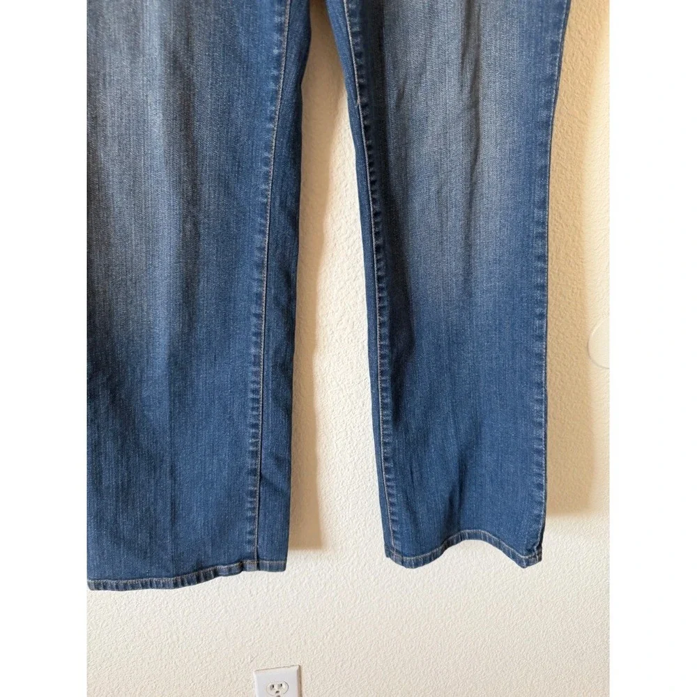 Michael Kors Plus Size 14W Womens Bootcut Jeans Blue Denim Mid Rise 99% Cotton